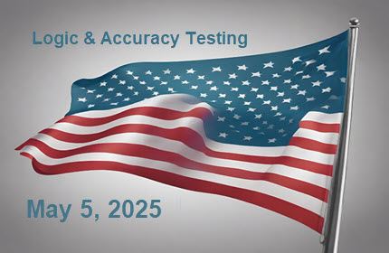 Words Logic and Accuracy Testing February 10 2025 with an American Flag Background